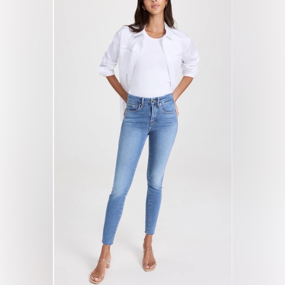 New Good American Good Legs Skinny Jeans Denim Medium Wash Women's Size 14-18